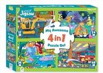 P2501: Junior Jigsaw 4 In 1 : Adventure Fun