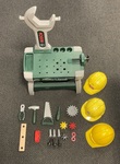 D2503: Klein Bosch 71cm Workbench Junior Mini Work Tools Set Hammer Saw Vice Kids Toys