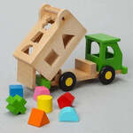 Discoveroo Wooden Sort’n Tip Garbage Truck
