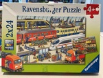P2602: Ravensburger - Busy Train Station Puzzle 2x24 pieces
