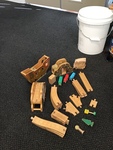 Pirate Cove Wooden Train Set