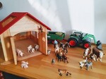 Farm Barn, Animals and Tractor Set