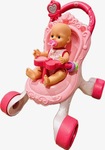 Pink Stroll-Along Musical Walker Set
