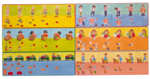 12 piece jigsaw puzzle set: Daily activities sequence puzzles