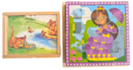 12 & 16 cube puzzle 2 pack: Princess, Fairies & Forest Animals 