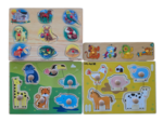 Peg puzzle pack: Animals