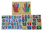 12-26 piece puzzle 3 pack: Educational 