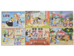 12-20-30 piece jigsaw puzzle pack: Bluey 6 Pack
