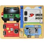 Melissa and Doug lock and latch board 