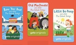 Yoto cards: pre-school song pack 