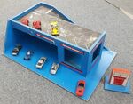 Wooden Car Garage (Blue)