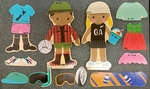 I164: Magnetic dress up doll