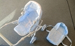 I57: Baby pram with removable baby carrier- blue