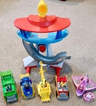 Paw patrol lookout Tower with vehicles