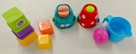 Bath toys set- backets