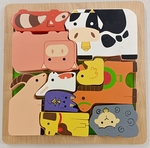 Kiddie connect chunky farm animals puzzle
