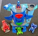 F196: PJ mask Deluxe Battle Head Quarters Playset