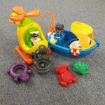 Fisher Price Little People Helicopter & Boat Set