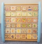 Wooden Alphabet & Numbers Frame