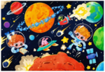 P150: Space travel- Glow in the dark puzzle 96 PCS