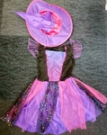 I188: Witch Costume (pink and purple) / Dress Up