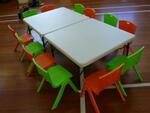 Party table and chairs