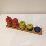 Wooden stacking discs