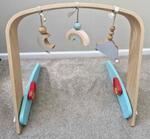 Wooden baby play gym