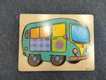 Wooden Puzzle - Love Bus