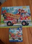 Make-em Move fire truck floor puzzle