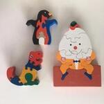 Set of 3 x wooden puzzles