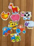 2 Piece Puzzles (Farm Animals & Transport)