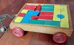 Wooden Wagon with Shapes