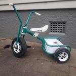 Tricycle with Metal Bin Aqua