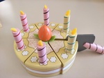 Wooden Birthday Cake