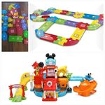 Vtech Mickey, Firetruck and Track Set
