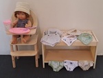 Highchair, Changetable & Doll Set