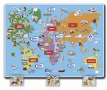 S76: Felt World map 