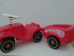 Big Bobby Car Red Classic and trailer