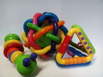 Bendy ball, orbit rattle, fold `n` play triangles