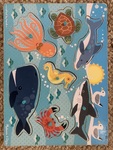 Sea Creatures Peg Puzzle 