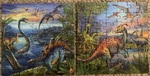 Dinosaur Fascination 2 x 49 piece puzzles