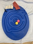 Wobble board ball maze