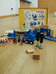 Assortment of Police & Fire Station toys