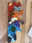 Australian Animal Wooden Number Jigsaw