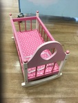 Pink Wood Cot