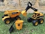 John Deere Truck and Digger sandpit set