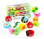 Garden Wooden Threading Beads