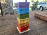 Giant Rainbow Jenga