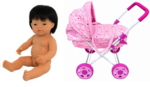 I116: Bassinet Pram and Doll